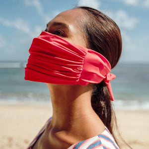 MASKANA UV50 Waterproof Gaiter Face Mask in Chili Padi Red