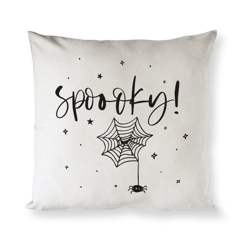 Spooky! Cotton Canvas Halloween Pillow Cover