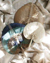Load image into Gallery viewer, Balinese Woven Hand Fan &quot;Ono&quot; Toasted