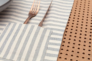 Placemats with Pocket / Striped : Set of 4